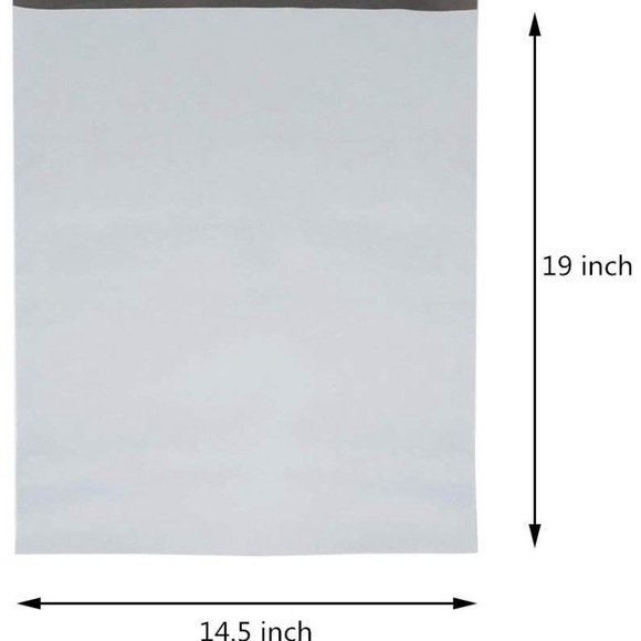 - 100 💯 14.5 X 19 WHITE  POLY MAILER SHIPPING BAGS - Picture 5 of 5